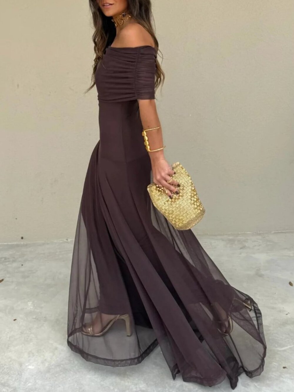 Soera Anya Draped Maxi Dress